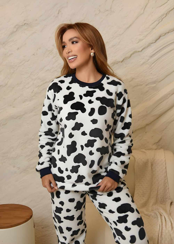 Pijama feminino Adulto Fleece Inverno Plus Size Soft Plush Longo