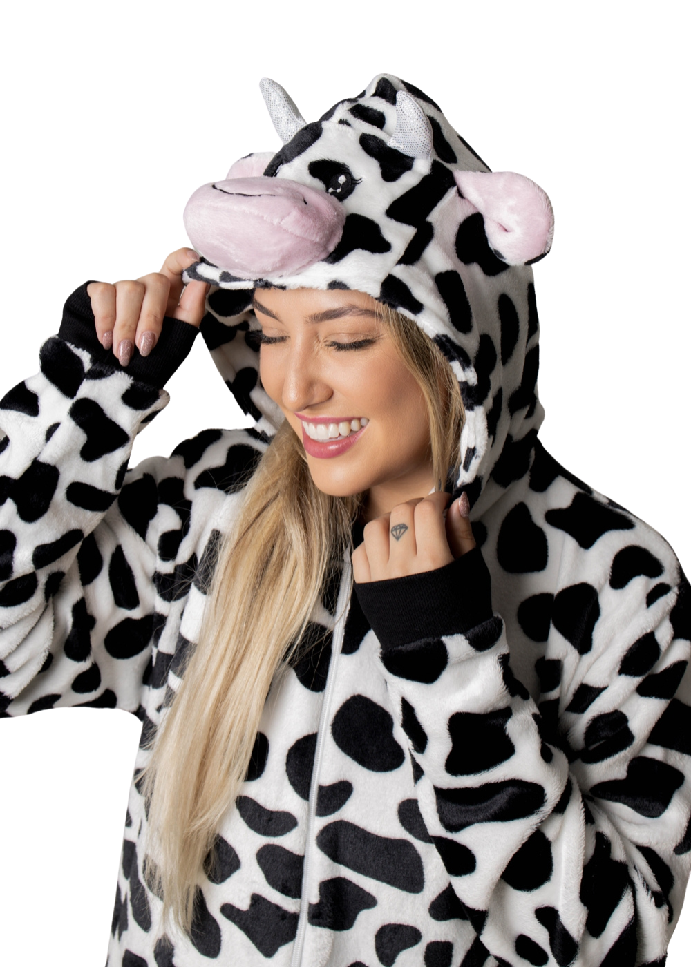 Macacão Pijama Kigurumi Adulto Feminino Fleece Soft Plush