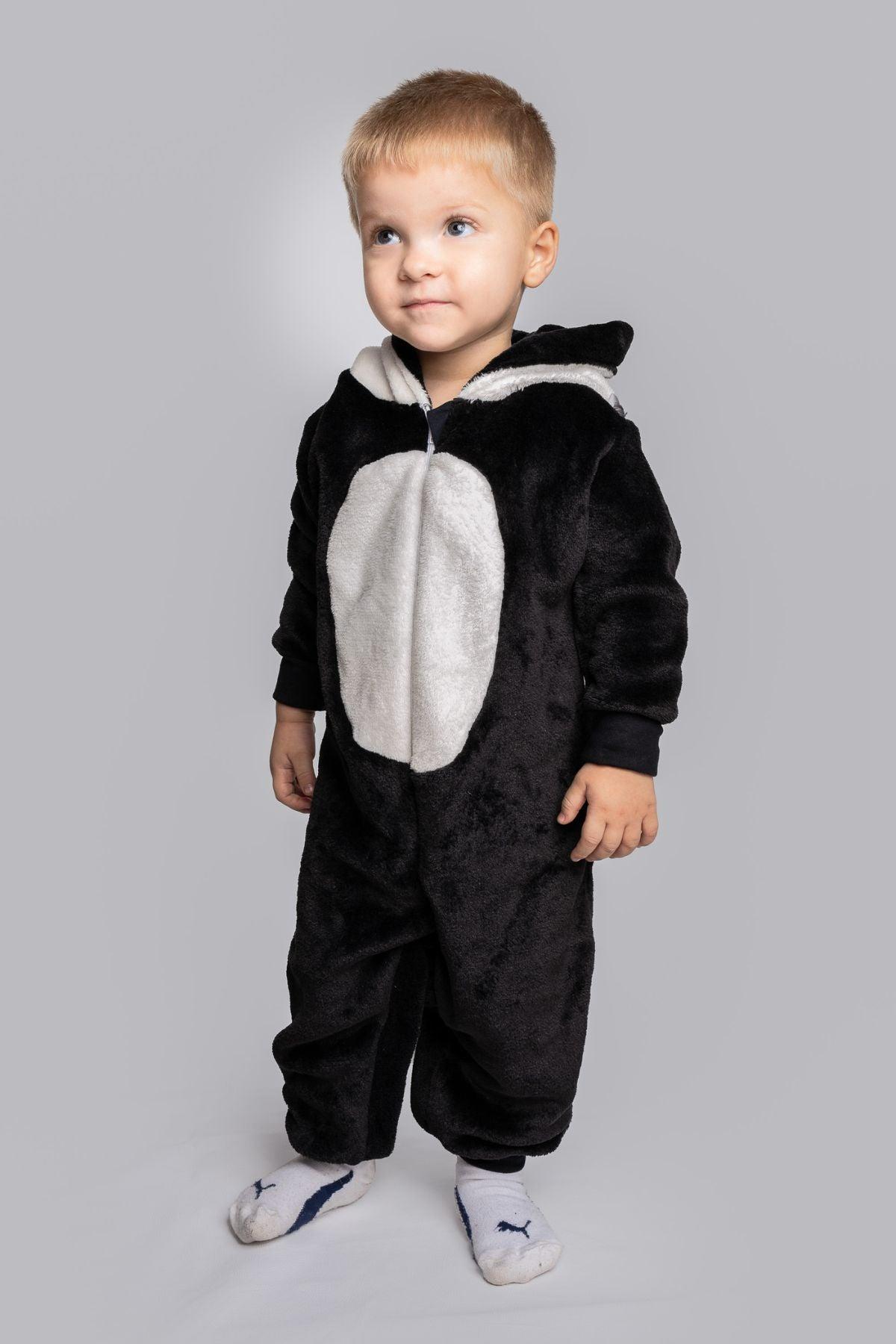 Macacão Pijama Fleece Kigurumi Panda Infantil - Cia da Malha